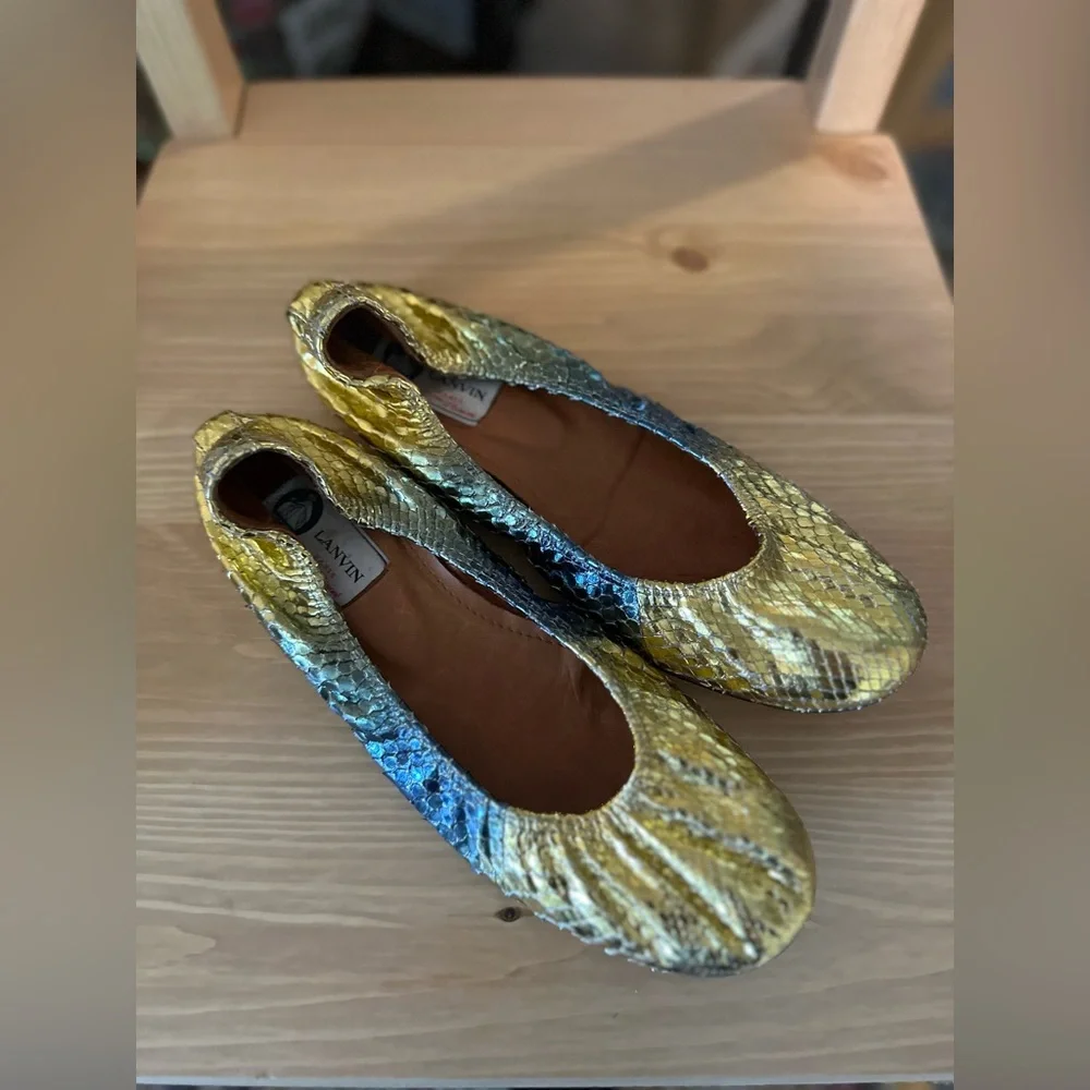 Lanvin Exotic Ballet Flats - Picture 1 of 10